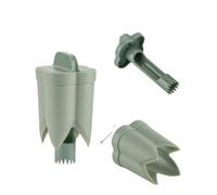 [Rimozione del nucleo di frutta e verdura 2 in 1] Strumento di rimozione del nucleo della mela del pepe - nucleo rotante, bordo seghettato, stoccaggio sovrapposto, scatola/borsa colorata opzionale