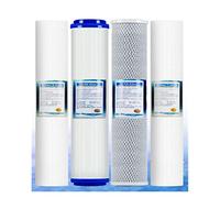 Rimozione del set di filtri dell'acqua CTO UDF in cotone PP da 20 pollici Gli accessori for purificatore d'acqua a tre stadi di cloro Alta capacità(3)