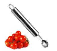 Rimozione del torsolo per pomodoro, in acciaio inox, per rimuovere lo stelo del pomodoro, per rimuovere i gambi di frutta e verdura, per ananas, pomodoro, ciliegia, fragola