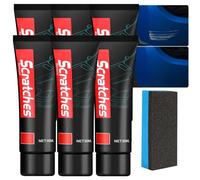 Rimozione di Graffi per Auto Multiuso e Cera Lucidante, Detergente per Piani di Cucina in Ceramica di Vetro Resistente per Piani di Stufa, Kit di Riparazione di Graffi per Vernice per Auto (6pcs)