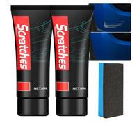 Rimozione di Graffi per Auto Multiuso e Cera Lucidante, Detergente per Piani di Cucina in Ceramica di Vetro Resistente per Piani di Stufa, Kit di Riparazione di Graffi per Vernice per Auto (2pcs)