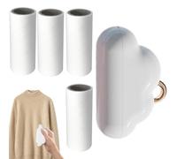 Rimozione di palline di lanugine | Rullo di rimozione di pelucchi per cani, rulli di lanugine portatili, levapelucchi leggero e piccolo con 4 pezzi di ricambio per divano, mobili, copriletti e cuscini