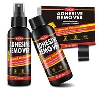 Rimozione di residui di colla spray da 200 ml, forte set di rimozione della colla con raschietto, per vetro, auto, finestre, pareti | Rimuove rapidamente etichette, adesivi, residui di nastro, gomma