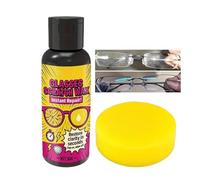 Rimozione Di Strisce Su - 30 Ml Per Auto Liquido Con Spugna, Kit Lucidatura Lens Auto | Per Specchio Specchio Specchio Retrovisore Automobile Occhiali Parabrezza Finestra Faro Lente Schermo