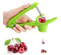 Rimozione per noccioli di ciliegia, in acciaio inox, per rimuovere i semi di ciliegia, per rimuovere rapidamente le ciliegie, verde