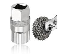 Rimozione Ruota Libera Estrattore Cassetta Corona Ruote Libere Bici, Movimento Centrale Bici,Chiave Rockshox, Rimozione, Compatibile con Shimano,Sram,Sunrace,6,7,8,9,1011 velocità, 20×44.8mm