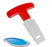 Rimozione tappi piscina - Strumento in metallo per la rimozione del getto di ritorno e invernale, manico ergonomico per una facile presa, strumento di ricambio per impianti idraulici Haayward e