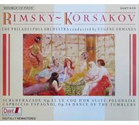 RIMSKY KORSAKOV: SCHEHERAZADE, LE COQ D'OR SUITE, CAPRICCIO EXPAGNOL, POLONAISE * DANCE OF THE TUMBLERS ( ORMANDY) [2CD BOX SET]