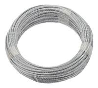 Rimuovere fune metallica in acciaio inox V4 A, diametro 3 mm, Lunghezza 20 m, 7 X 7 scomparti per carte di credito, 190391