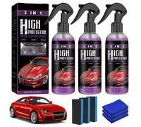 RIMUOVI GRAFFI AUTO 3 PEZZI SPRAY PROTEZIONE ALTA NANO CERAMICO 3 IN 1