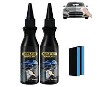 Rimuovi Graffi Auto, Kit di Ritocco Vernice d'Emergenza da 100ml con Spugna - Kit Fai-da-te Semplice per Riparare Graffi Leggeri, Segni Circolari e Macchie d'Acqua (2Pezzo)