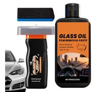 Rimuovipellicola Parabrezza,Detergente 120ml Anti Appannamento Anti Pioggia Con Pennello | Pulitore Per Parabrezza Auto,Per Esterni Specchietto Retrovisore Faro Pneumatico Camper Camion Garage