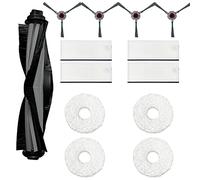 Rinakou Accessori di ricambio compatibili con robot aspirapolvere Yeedi 2 in 1 Mop Station, 1 spazzola principale, 4 spazzole laterali, 4 filtri Hepa, 4 panni per mocio (set)