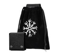 rinascimentale - Custodia per accessori costume | Tasca in con anello di fissaggio, per chiavi, bigiotteria, abbigliamento, festival, eventi storici, Nero, Refer to description