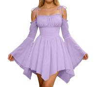 Rinascimentale Vestito Fata Donna A Linea Spalle Scoperte Strega Halloween