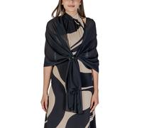Rinascimento Black Polyester Scarf