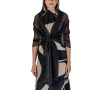 Rinascimento Black Polyester Scarf