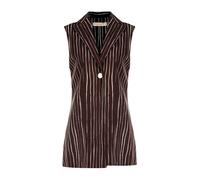 Rinascimento - Gilet con rever a lancia - - Jackets - Donna - Marrone - L