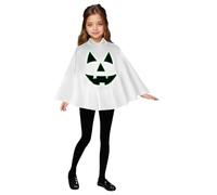 Rinascimento mantello con cappuccio Halloween Glow zucca mantello cappello set bambini adulti scuola partito costume abbigliamento gioco di ruolo indumento