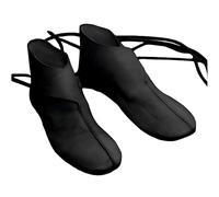 Rinascimento Medioevo Stivali Uomo Cavaliere Principe Scarpe Retro Stivali in Cuoio PU Scarpe di Soglia Piatta Corta Gioco di Ruolo Pirati Accessori, Nero, 44