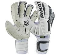 Rinat Egotiko Quantum Turf, Guanto da Portiere di Calcio Unisex Bambini, Bianco/Oxford Perlato, 4
