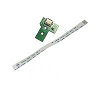 Rinbers JDS-030 - Confezione da 2 adattatori di ricarica Micro USB per caricabatterie con cavo flessibile a 12 pin per controller Sony PS4 di terza generazione DualShock 4