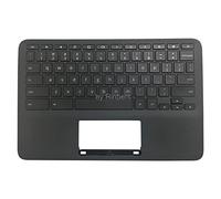 Rinbers Laptop Palmrest Upper Case con US Keyboard NO Touchpad Ricambio per HP Chromebook 11 G8 EE L90338-001 L90339-001