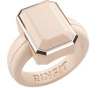 Rinfit Anelli da donna in silicone, anello per anniversario o promessa, anello per lei, in gomma smeraldo, fedi nuziali da donna, design brevettato, Size 4, Silicone, Nessuna pietra preziosa