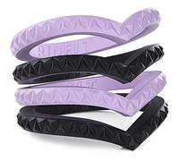 Rinfit Set di fedi nuziali da donna in silicone progettate per anelli sottili e impilabili. Confezione da 3 e 4 pezzi. Convenienti, confortevoli, morbide, in gomma senza metallo. Ricambio durevole per