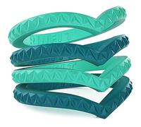 Rinfit Set di fedi nuziali da donna in silicone progettate per anelli sottili e impilabili. Confezione da 3 e 4 pezzi. Convenienti, confortevoli, morbide, in gomma senza metallo. Ricambio durevole per