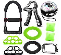 Rinforzante per le mani, avambracci attrezzi, hand gripper pinza mano rinforzatore per polso, molla avambraccio, palla da polso e barella per dita per uomini e donne, recupero lesioni (10 Packs)