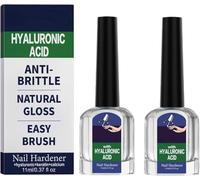 Rinforzante Unghie, 2X11ML Rinforzante Unghie Deboli, Indurente Naturale Unghies Acido Ialuronico Per Un-ghie Danneggiate, Riparatore Anti Fragilità Unghies Piedi Riempitivo Un-ghie Irregolari