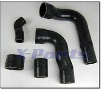 Rinforzato Tubo di Pressione Set Turbo Focus Rs MK2 Silicone Tubi Nero Nuovo