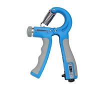 Rinforzatore per la presa, Espansore carpale con pinza for dita a molla regolabile for esercizi manuali numerabili a forma di R(Blue)