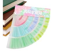 Rinforzi autoadesivi per raccoglitori precisi | Inserti di ricambio per raccoglitori con fori per l'organizzazione in classe, scrapbooking, quaderni e giornali