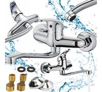 Rinforzo a parete rotante cromata per il lavandino 360 °