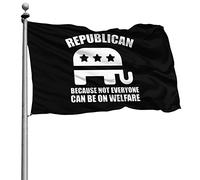 Rinforzo Bandiera Colori Vivaci Flags I'M A Republican Because Not Everyone Can Be On Welfare 90X150Cm Bandierine Per Parata Balcone Decorazione