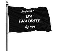 Rinforzo Bandiera Pirata Con Occhielli Flags Shopping Is My Favorite Sport 90X150Cm Bandiere Da Balcone Per Conferenza Celebrazione Ristoranti
