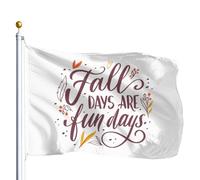 Rinforzo Bandiera Pirata Fall Days Are Fun Days Bandiere Da Giardino Resistente Alle Intemperie Bandierine Della Decorazione Per Conferenza Ristoranti Esterno 90X150Cm