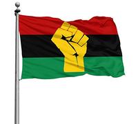Rinforzo Bandierine Classica Bandiera Pirata Black Power Fist Pan African Colors Flag 90X150Cm Flags Per Parata Ristoranti Interno