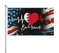 Rinforzo Bandierine Della Decorazione Flag Heartbeat Doppia Cucitura Per Interno Esterno Giardino 90X150Cm