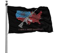 Rinforzo Bandierine Durevole Bandiera Pirata American Flag Ar15 Rifle 2Nd Amendment 90X150Cm Flags Per Parata Ristoranti All'Aperto