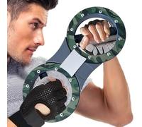 Rinforzo -Bras - Dispositivo di allenamento della muscolare a resistenza regolabile, rotazione a 360 gradi, bruciatore di muscoli, resistente, attrezzatura portatile per casa e viaggio