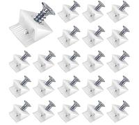 Rinforzo Cassetti 100 Pezzi Pannello Posteriore Connettore Supporto per Ripiano, Cunei in Plastica con Viti per Riparare e Rinforzare il Fondo del Cassetto Cedevole