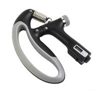 Rinforzo per la presa della mano, resistenza regolabile da 10 kg a 100 kg, per esercizi di polso, avambraccio e palmo, perfetto per gli appassionati di fitness di tutti i livelli (nero)