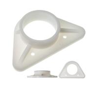 Rinforzo per lavello, 1 pezzo, bianco, in ABS, misura standard con foro interno Ø 36,5 mm, stabilizzatore per lavelli in acciaio inox a parete sottile