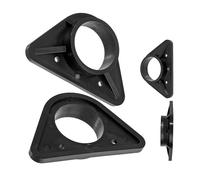 Rinforzo per lavello, 2 pezzi, nero, in ABS, misura standard con foro interno Ø 36,5 mm, stabilizzatore per lavelli in acciaio inox a parete sottile