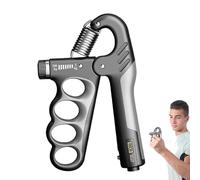 Rinforzo per le mani per esercizi con presa - Resistenza regolabile, contatore incorporato, molla in acciaio inossidabile | Avambraccio e rinforzo, pinza antiscivolo per polsi, dita, allenamento musco