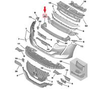 RINFORZO / TRAVERSA / STAFFONE PARAURTI ANT. PEUGEOT 208 (II) - 9824784680