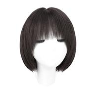 Rinfrescante corte diritte parrucche anteriori del merletto dei capelli umani parrucca diritta a strati parrucche corte dei capelli umani per la donna breve parrucca con la frangetta Regolabile